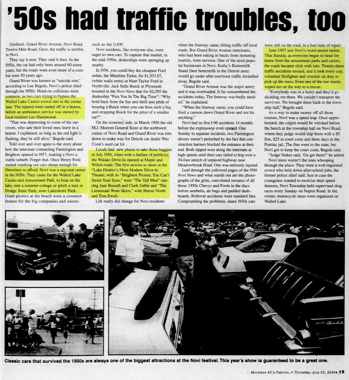 Walake Drive-In Theatre - 2004 Article About The Vintage Walled Lake Joints